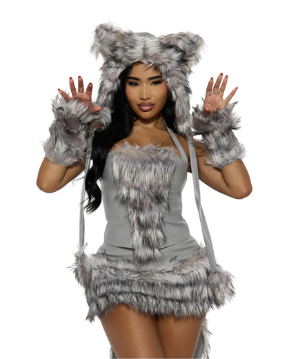 Faux Fur Wolf Costume Set